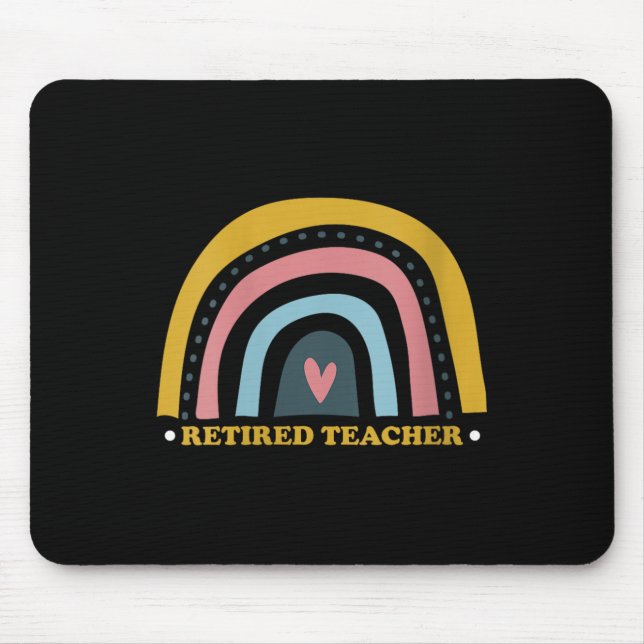 Mousepad Mulheres Retro Rainbow Professor Aposentado Com Sy (Frente)