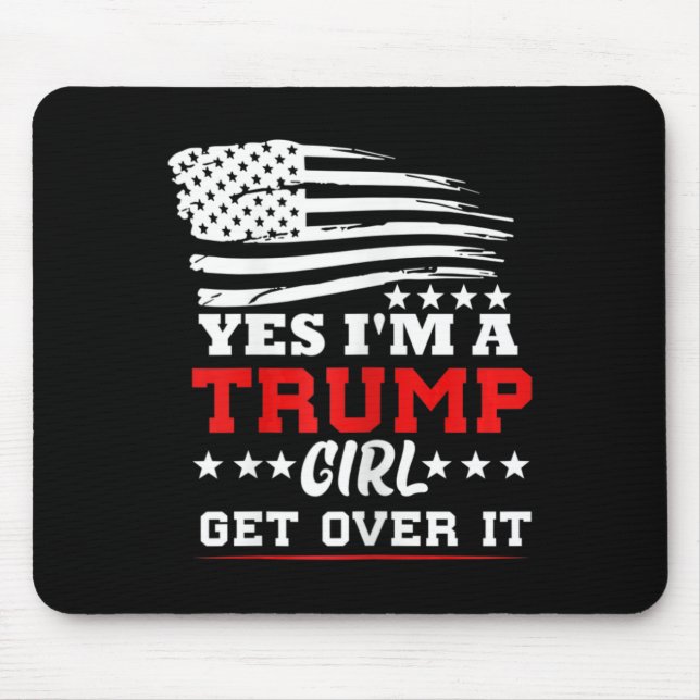 Mousepad Mulheres Sim Eu Sou Uma Garota Trump Supere Isso - (Frente)