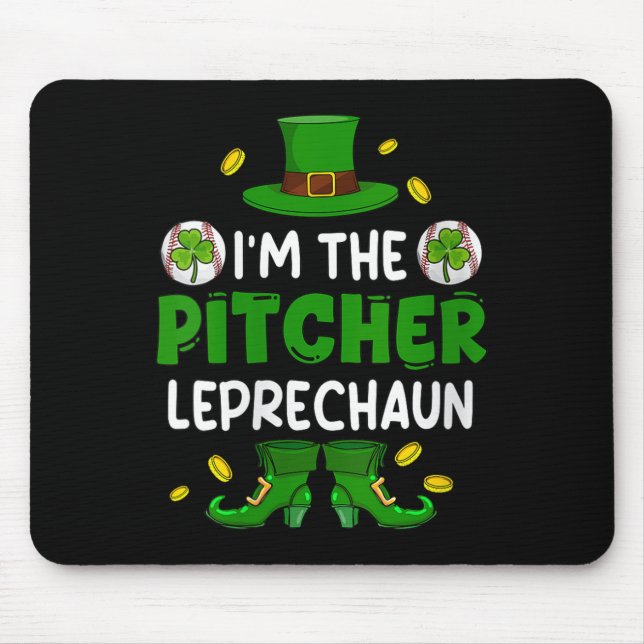 Mousepad Mulheres Sou Rua De Baseball De Pitcher. (Frente)