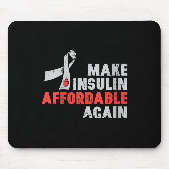 Mousepad Mulheres Terapêutica Com Insulina Diabetes Sensibi (Frente)