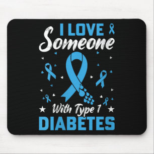 Mousepad Mulheres Tipo 1 Diabetes Adoram Diabetes Juvenis A