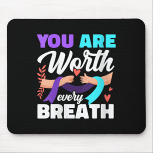 Mousepad Mulheres Você Vale Cada Respiração Conscientização