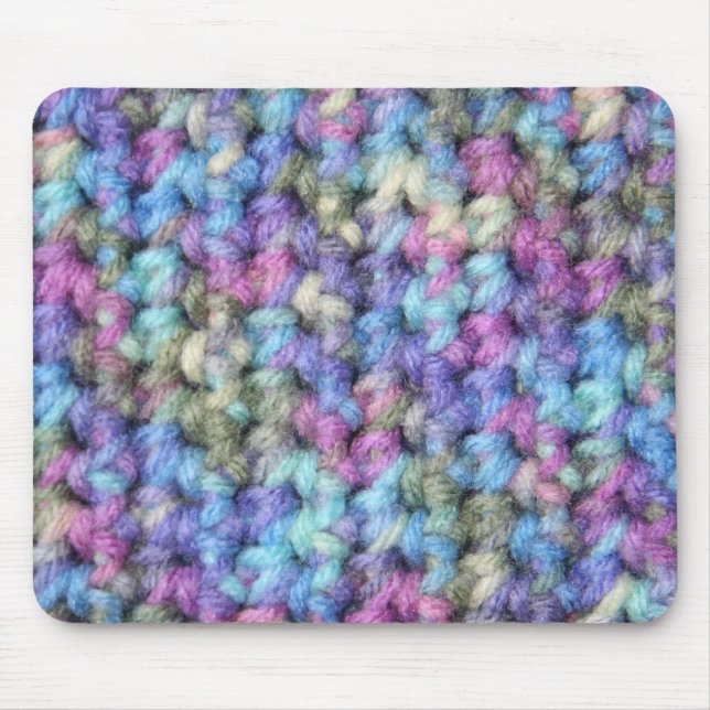 Mousepad Multi Crochet violeta azul da cor (Frente)