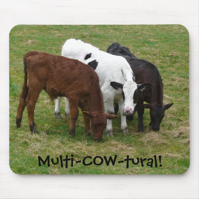 Mousepad Multi-VACA-tural. Gado multicultural (Frente)