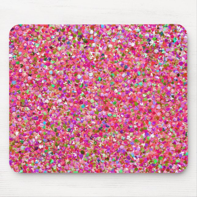 Mousepad Multicolor Mosaic Modern Grit Glitter #4 (Frente)