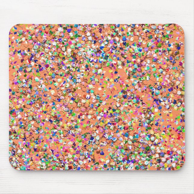 Mousepad Multicolor Mosaic Modern Grit Glitter #5 (Frente)