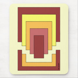 Mousepad Multicor do Abstrato retângulo (estilo 70s)