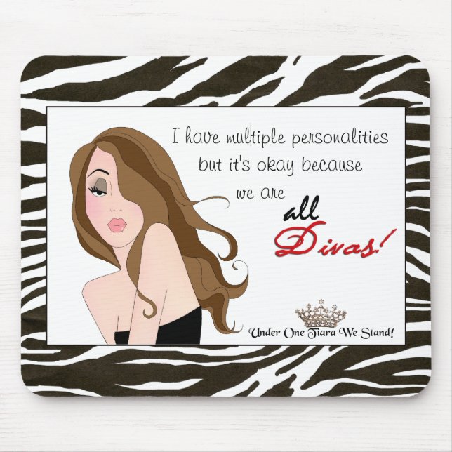 Mousepad Múltiplas Personalidades/Sob Uma Tiara, Nós Defend (Frente)