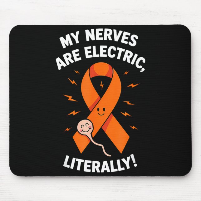 Mousepad Multiple Sclerosis Awareness 2025 -orange Ribbon_  (Frente)