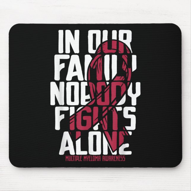 Mousepad Múltiplo Mieloma Suporte Família Múltiplo Mieloma  (Frente)