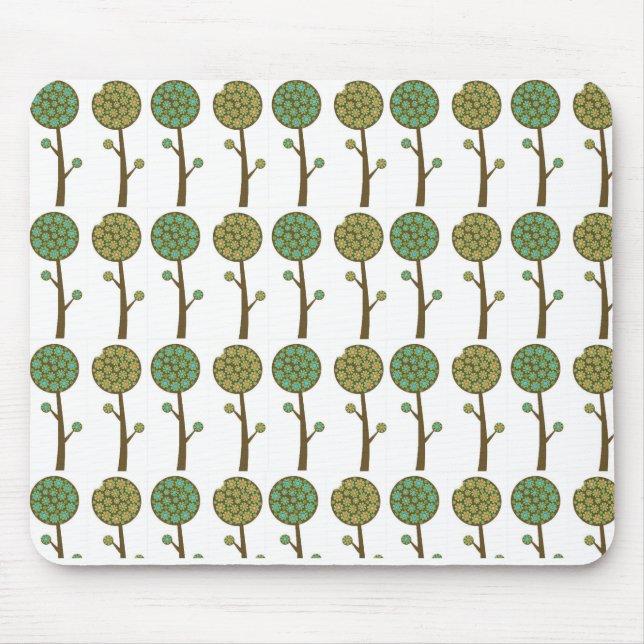 Mousepad Múltiplos Bloco de abstrato Árvores (Frente)