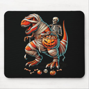 Mousepad Múmia de Esqueleto Montando Dinossauro T Rex Menin