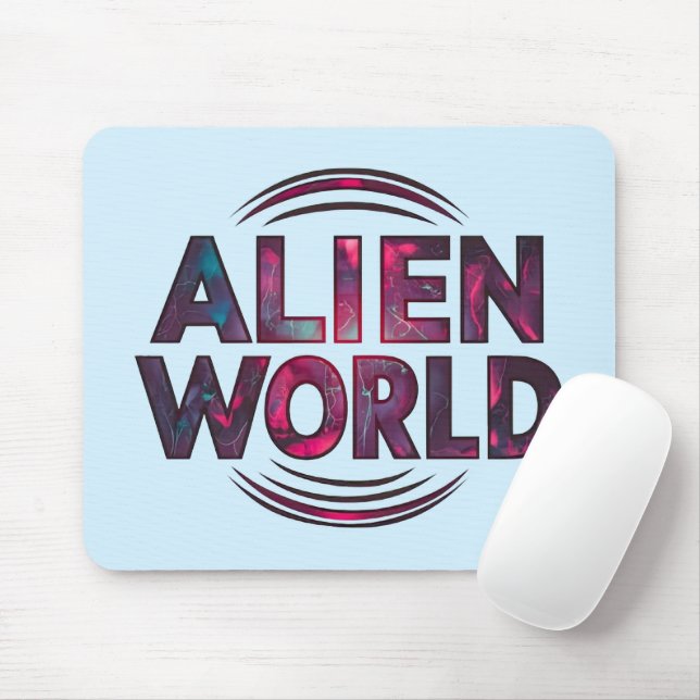 Mousepad Mundo alienígena (Com mouse)