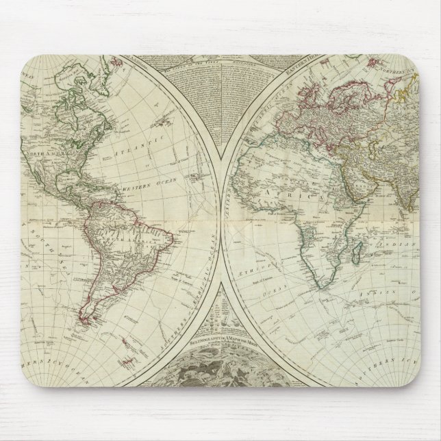 Mousepad Mundo Composto ou globo terrestre (Frente)