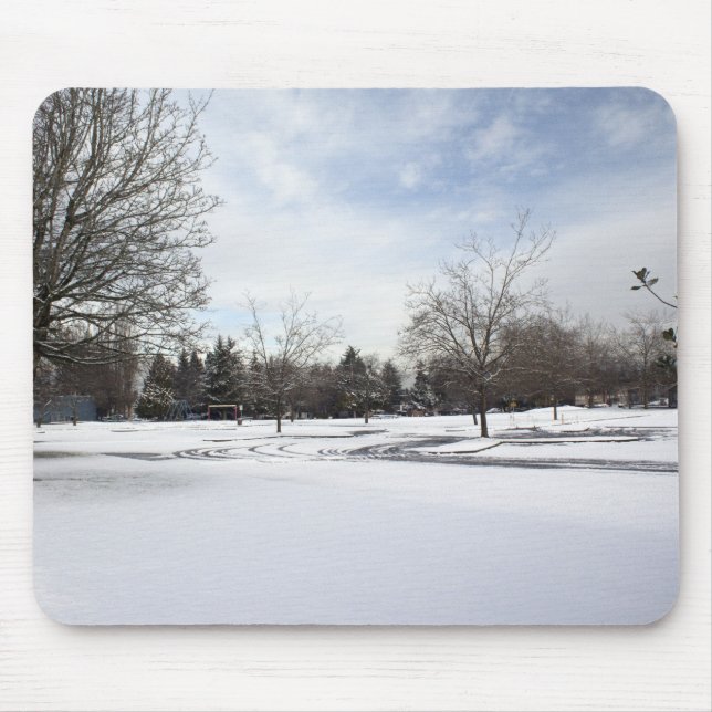 Mousepad mundo encantado de inverno (Frente)