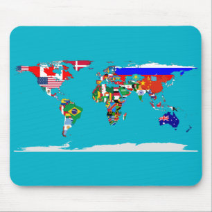 Mousepad mundo marcado