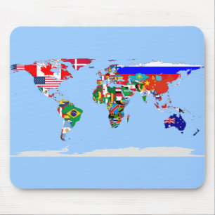 Mousepad mundo marcado