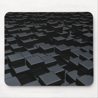 Mousepad Mundo preto do cubo