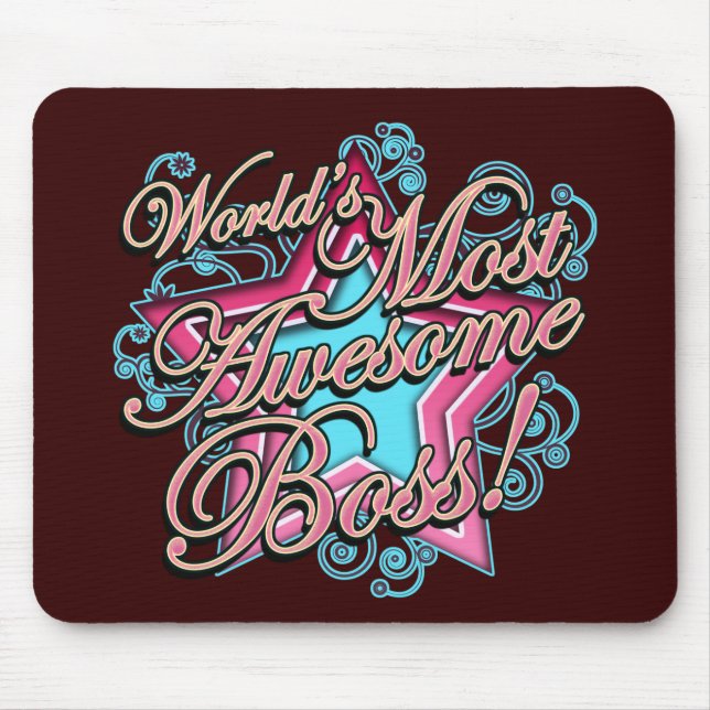 Mousepad Mundos a maioria de chefe impressionante (Frente)