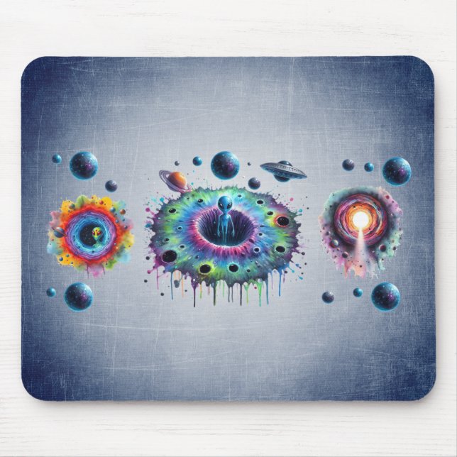 Mousepad Mundos Alienígenas Cósmicos (Frente)