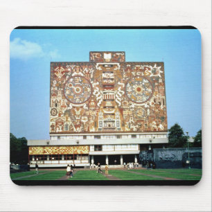 Mousepad Mure o mosaico na fachada da biblioteca central