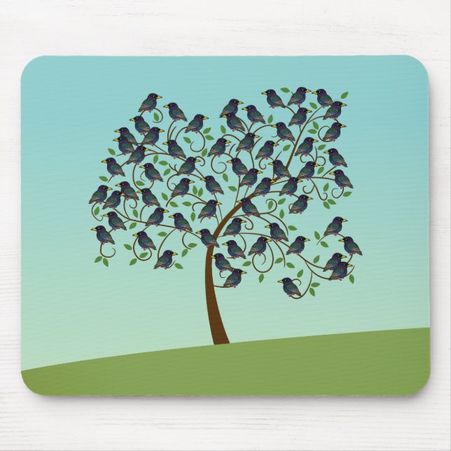 Mousepad Murmuration dos Starlings (Frente)