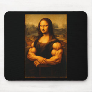 Mousepad Muscle Mona Lisa Bodybuilding Gym E