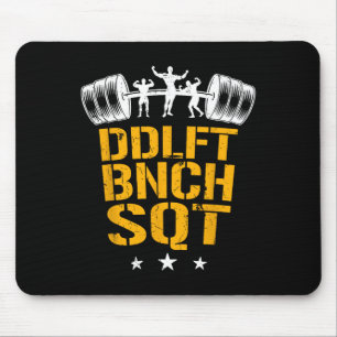 Mousepad Musculação Treino Pesado Agachamento Supino Levant