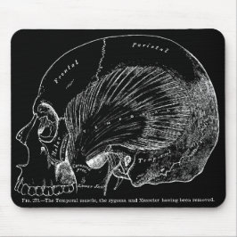 Mousepad Músculo temporal humano do desenho médico do