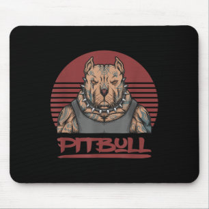 Mousepad Musculoso Cachorro Agressivo Parecido Touro Com To