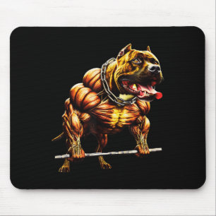 Mousepad Musculoso Pitbull Potlevante Gym Animal Str