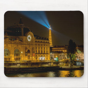 Mousepad Musée d'Orsay em Paris à noite