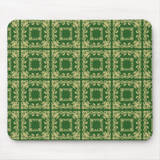 Mousepad Musgo de Quadrados Dourados (Frente)