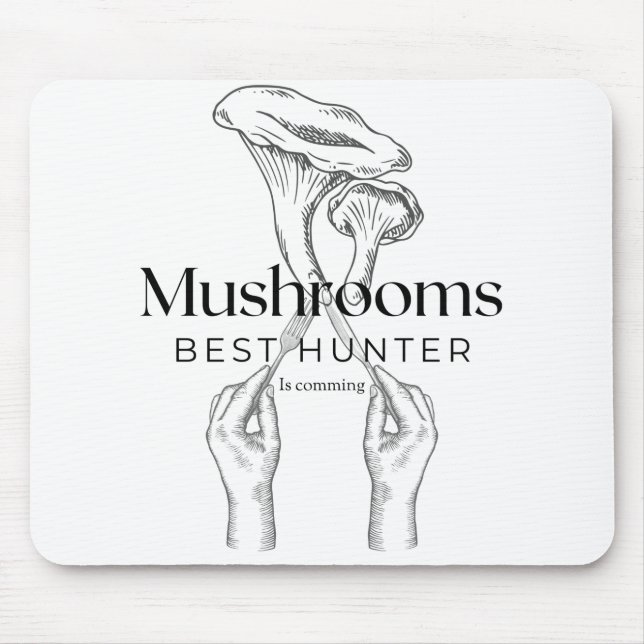 Mousepad Mushroom Hunter Está Vindo (Frente)