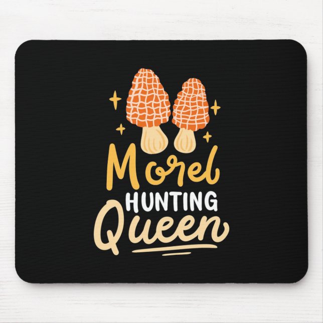 Mousepad Mushroom Morel Hunting Queen (Frente)