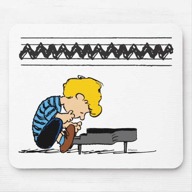 Mousepad Música Charlie Brown Schroeder (Frente)