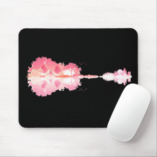 Mousepad Música da Natureza: Forest Landscape Guitar Art
