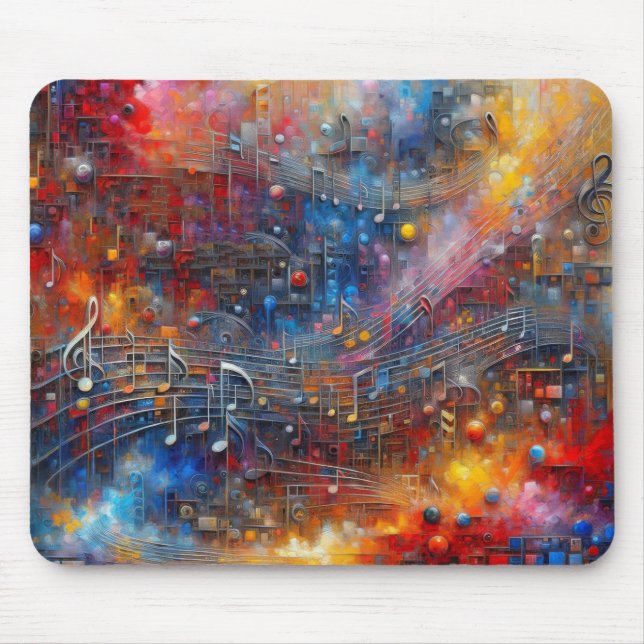 MOUSEPAD MÚSICA E COR (Frente)