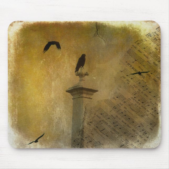 Mousepad Música E Corvos Antigos (Frente)