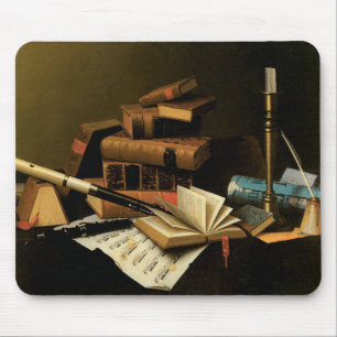 Mousepad Música e Literatura por William Harnett, Arte Fino