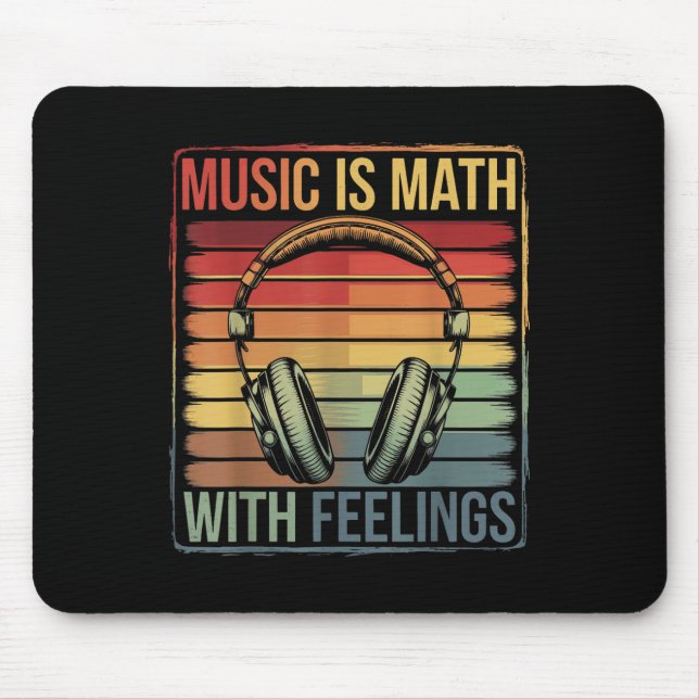 Mousepad Música É Matemática Com Sentimentos (Frente)