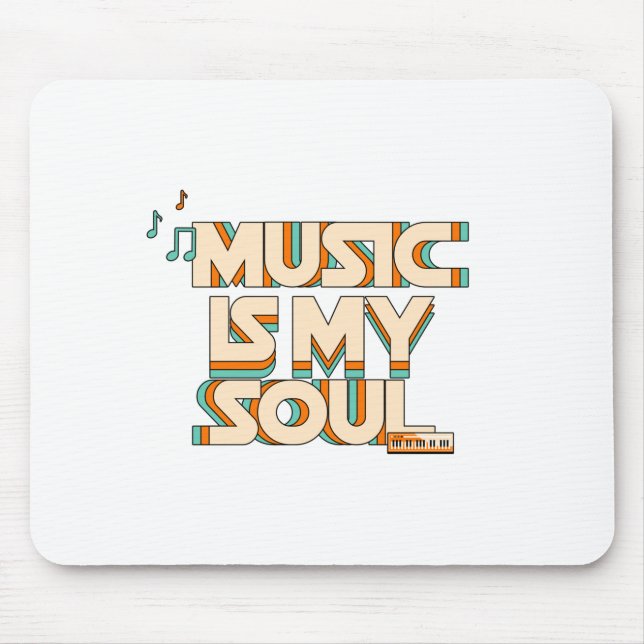 Mousepad Música É Minha Alma (Frente)