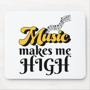 Mousepad Música me torna alta