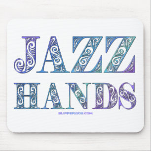 Mousepad musicais da Broadway SlipperyJoe's Jazz Hands danç