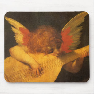 Mousepad Musical Angel Tocando Luta por Rosso Fiorentino