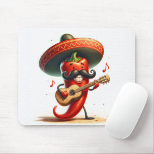 Mousepad Musicário de Pepper Vermelho