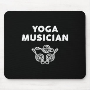 Mousepad Músico de Yoga Treble Clef Zen Teoria Musical Perf