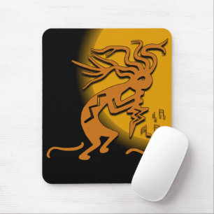 Mousepad Músico do Merrymaker de Kokopelli sob o luar