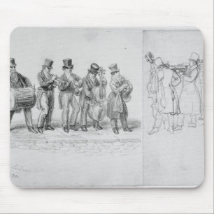 Mousepad Músicos da rua de Londres, c.1820-30