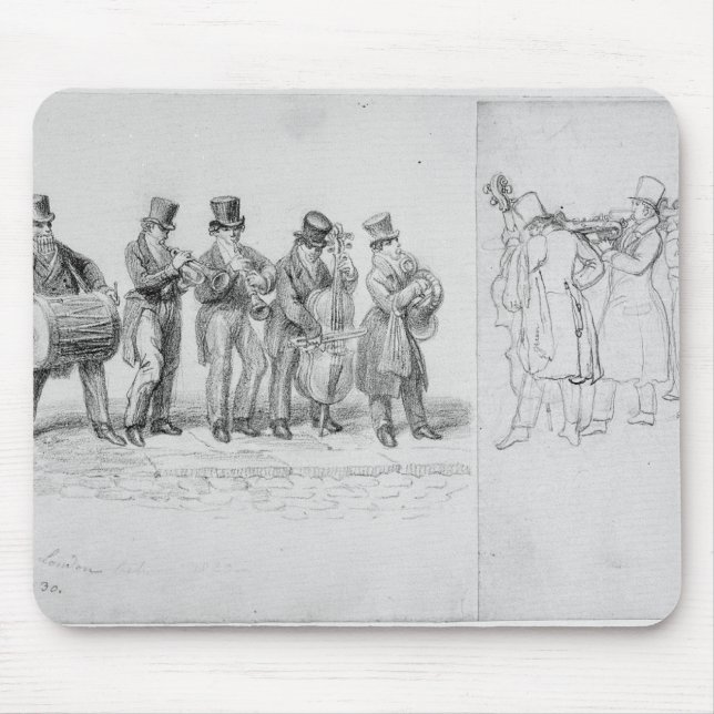 Mousepad Músicos da rua de Londres, c.1820-30 (Frente)